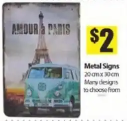 Bianca Amor Metal Signs offer