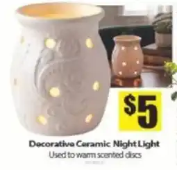 Bianca Amor Decorative Ceramic Night Light offer