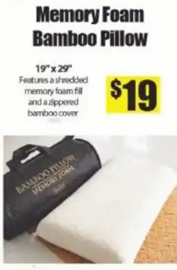 Bianca Amor Memory Foam Bamboo Pillow offer