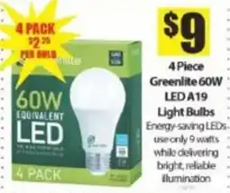 Bianca Amor Greenlite 60w equivalent led light bulbs offer