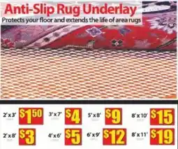 Bianca Amor Anti-Slip Rug Underlay offer