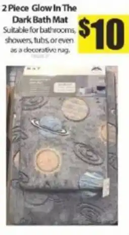 Bianca Amor 2 piece glow in the dark bath mat offer