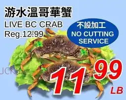 Foody World Live bc crab offer