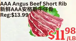 Farm Fresh Supermarket AAA angus beef short rib offer