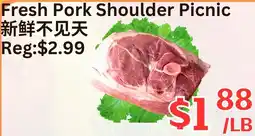 Farm Fresh Supermarket Fresh Pork Shoulder Picnic offer