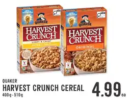 Fresh St Market Quaker harvest crunch cereal offer