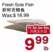 First Choice Supermarket Fresh Sole Fish offer