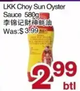 First Choice Supermarket Lkk choy sun oyster sauce offer
