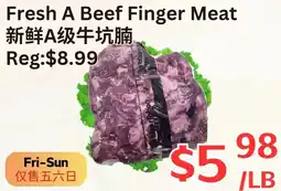 Farm Fresh Supermarket Fresh A Beef Finger Meat offer