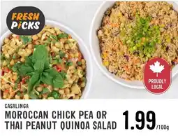 Fresh St Market Casalinga moroccan chick pea or thai peanut quinoa salad offer