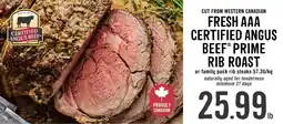 Fresh St Market Certified Angus Beef® Prime Rib Roast offer