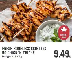 Fresh St Market Fresh boneless skinless bc chicken thighs offer