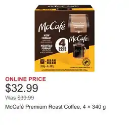 Costco McCafé Premium Roast Coffee, 4 × offer