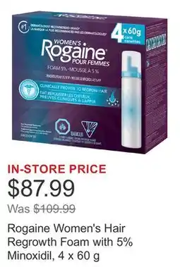 Costco Rogaine Women's Hair Regrowth Foam with 5% Minoxidil offer