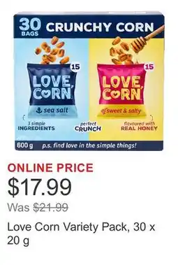 Costco Love Corn Variety Pack offer