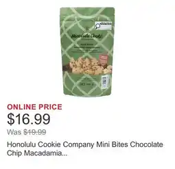 Costco Honolulu Cookie Company Mini Bites Chocolate Chip Macadamia Shortbread Cookies offer