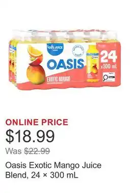 Costco Oasis Exotic Mango Juice Blend, 24 × offer
