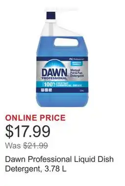 Costco Dawn Professional Liquid Dish Detergent offer