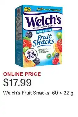 Costco Welch's Fruit Snacks, 60 × offer