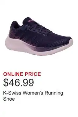 Costco K-Swiss Women's Running Shoe offer