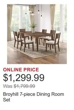 Costco Broyhill 7-piece Dining Room Set offer