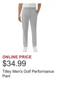 Costco Tilley Men's Golf Performance Pant offer