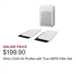 Costco Winix C545 Air Purifier with True HEPA Filter Set offer