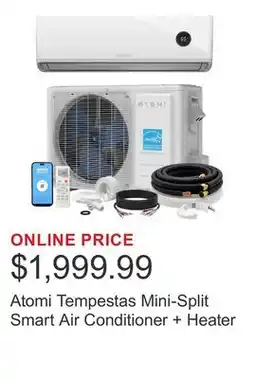 Costco Atomi Tempestas Mini-Split Smart Air Conditioner + Heater offer
