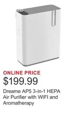 Costco Dreame AP5 3-in-1 HEPA Air Purifier with WIFI and Aromatherapy offer