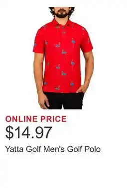Costco Yatta Golf Men's Golf Polo offer