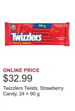 Costco Twizzlers Twists, Strawberry Candy, 24 × offer