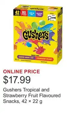 Costco Gushers Tropical and Strawberry Fruit Flavoured Snacks, 42 × offer