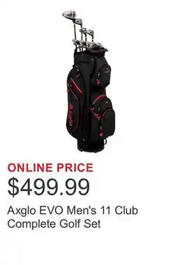 Costco Axglo EVO Men's 11 Club Complete Golf Set offer