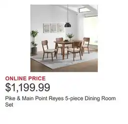 Costco Pike & Main Point Reyes 5-piece Dining Room Set offer
