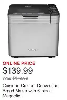 Costco Cuisinart Custom Convection Bread Maker with 6-piece Magnetic Measuring Spoon Set offer