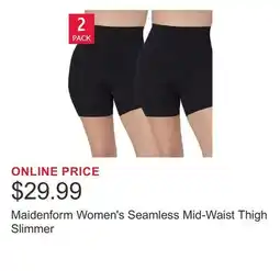 Costco Maidenform Women's Seamless Mid-Waist Thigh Slimmer offer