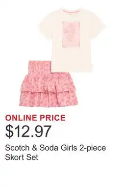 Costco Scotch & Soda Girls 2-piece Skort Set offer