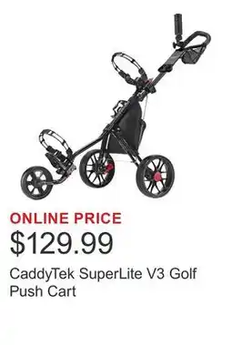 Costco CaddyTek SuperLite V3 Golf Push Cart offer
