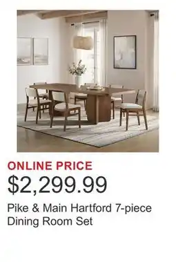Costco Pike & Main Hartford 7-piece Dining Room Set offer
