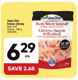 Giant Tiger Aqua Star frozen shrimp offer