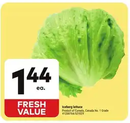 Giant Tiger Iceberg lettuce offer