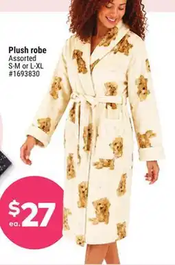 Giant Tiger Plush robe offer