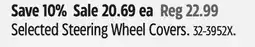 Canadian Tire Selected Steering Wheel Covers offer