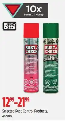Canadian Tire Selected Rust Control Products offer