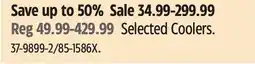 Canadian Tire Selected Coolers offer