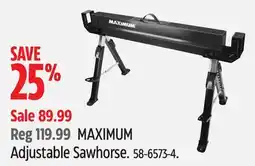 Canadian Tire MAXIMUM Adjustable Sawhorse offer
