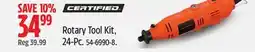 Canadian Tire CERTIFIED Rotary Tool Kit, 24 Pc offer