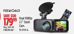 Canadian Tire Dual 1080p 2.7 Dash Cam offer