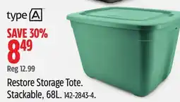 Canadian Tire Type A Restore Storage Tote offer