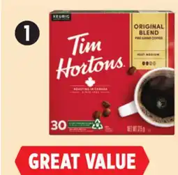Canadian Tire Selected Tim Hortons K-Cup Coffee Pods, 30-Ct offer